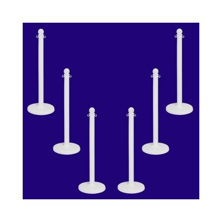 Accuform MEDIUM DUTY STANCHION POSTS COLOR PRC207WT PRC207WT